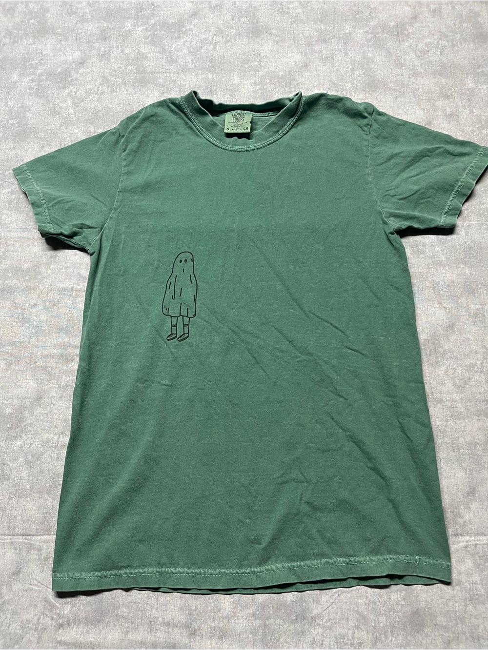 Comfort Colors Forest Green Graphic Crewneck Tee